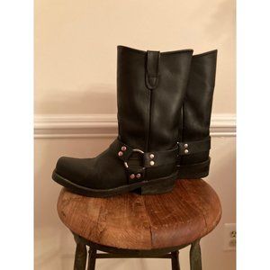 DOUBLE H Black Harness Boots Size 7.5D